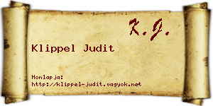 Klippel Judit névjegykártya